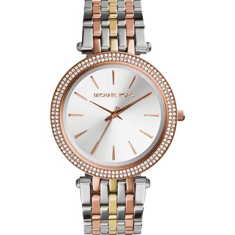 michael kors damenuhr darci mk3203 tricolor|michael kors darci bracelet.